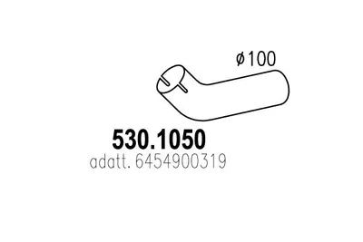 Auspuffrohr ASSO 530.1050