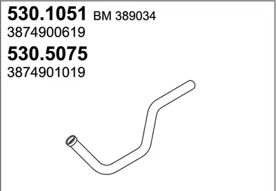 Auspuffrohr ASSO 530.1051