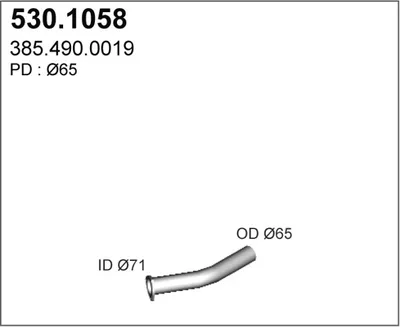 Auspuffrohr ASSO 530.1058