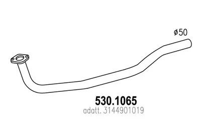 Auspuffrohr ASSO 530.1065