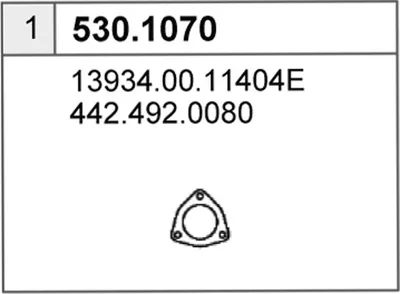 Auspuffrohr ASSO 530.1070