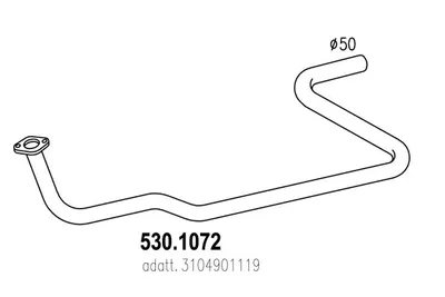 Auspuffrohr Mercedes-Benz T2/L Van