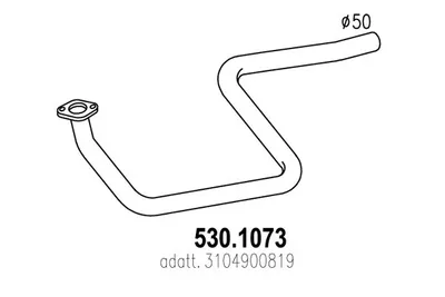 Auspuffrohr ASSO 530.1073