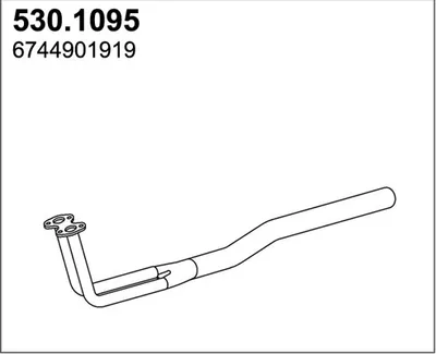 Auspuffrohr ASSO 530.1095