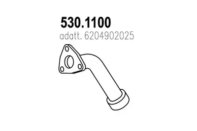 Auspuffrohr ASSO 530,100