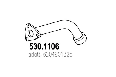 Auspuffrohr ASSO 530.1106
