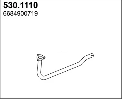 Auspuffrohr Mercedes-Benz T2/LN1 Van · Mercedes-Benz T2/LN1 Plattform/Chassis