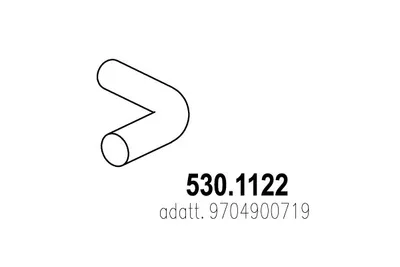 Auspuffrohr ASSO 530.1122