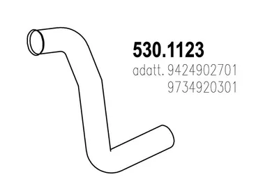 Auspuffrohr ASSO 530.1123