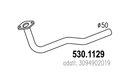 Auspuffrohr ASSO 530.1129