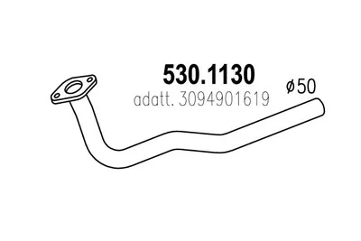 Auspuffrohr ASSO 530.1130