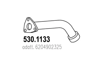 Auspuffrohr ASSO 530.1133