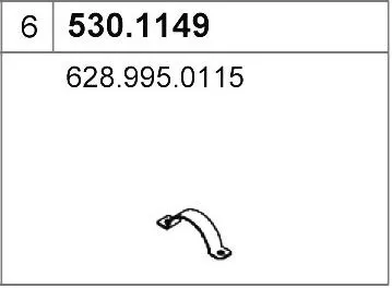Auspuffrohr ASSO 530.1149