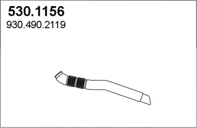 Auspuffrohr ASSO 530.1156