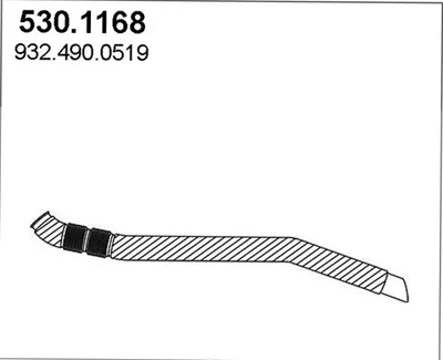 Auspuffrohr ASSO 530.1168
