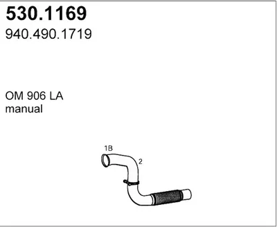 Auspuffrohr ASSO 530.1169