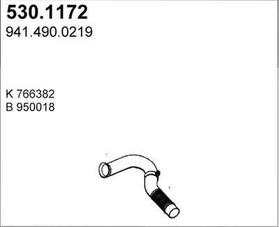 Auspuffrohr ASSO 530.1172