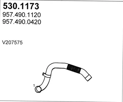 Auspuffrohr ASSO 530.1173