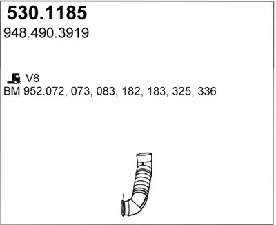 Auspuffrohr ASSO 530.1185