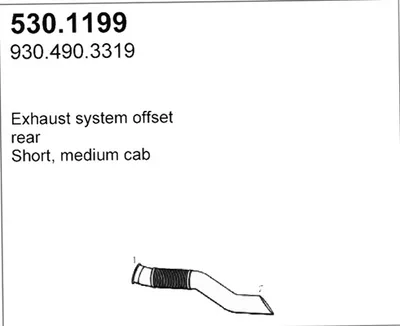 Auspuffrohr ASSO 530.1199