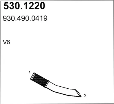 Auspuffrohr ASSO 530.1220
