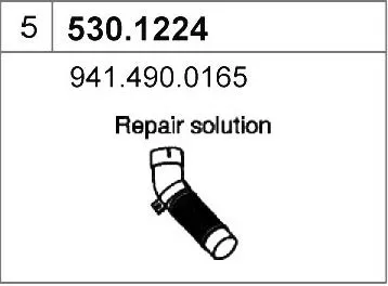 Auspuffrohr ASSO 530.1224