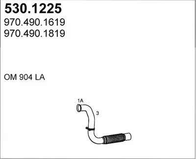 Auspuffrohr ASSO 530.1225