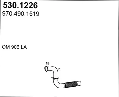Auspuffrohr ASSO 530.1226