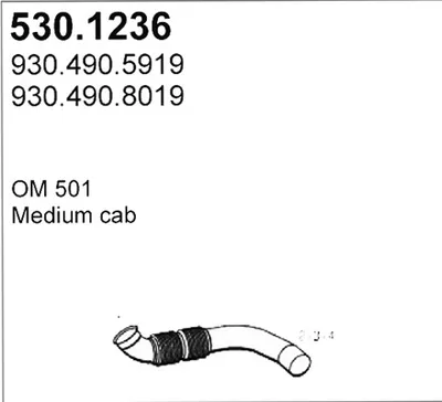 Auspuffrohr ASSO 530.1236