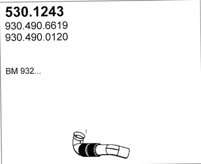 Auspuffrohr ASSO 530.1243
