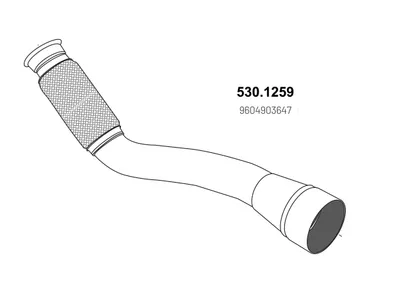 Auspuffrohr ASSO 530.1259