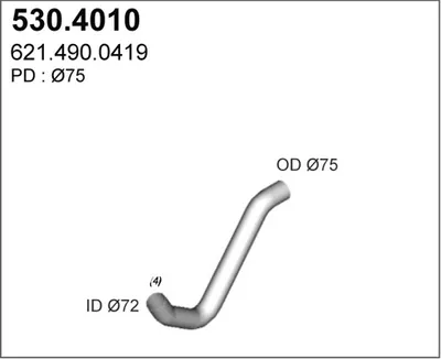 Flexible Verbindung, Abgas ASSO 530.4010