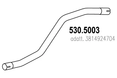 Auspuffrohr ASSO 530.5003