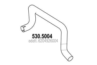 Auspuffrohr ASSO 530.5004
