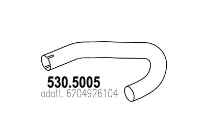 Auspuffrohr ASSO 530.505
