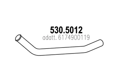Auspuffrohr ASSO 530.5012