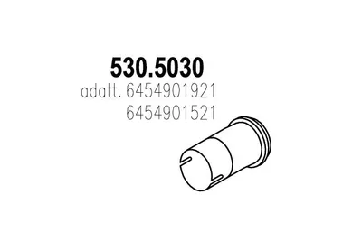Auspuffrohr ASSO 530.5030