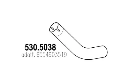 Auspuffrohr ASSO 530.5038