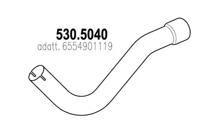 Auspuffrohr ASSO 530.5040