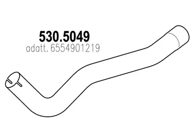 Auspuffrohr ASSO 530.5049