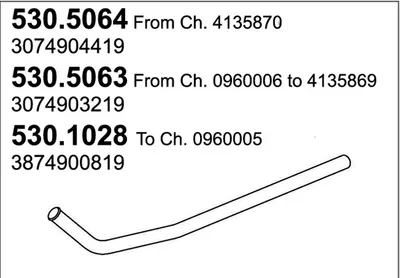 Auspuffrohr ASSO 530.5064