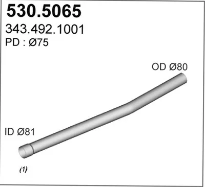 Auspuffrohr ASSO 530.5065