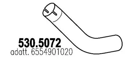 Auspuffrohr ASSO 530.5072