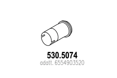 Auspuffrohr ASSO 530.5074