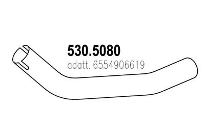 Auspuffrohr ASSO 530.5080