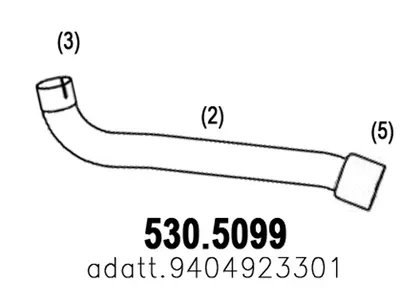 Auspuffrohr ASSO 530.5099