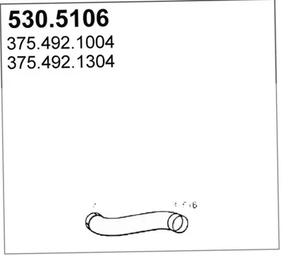 Auspuffrohr ASSO 530,5106