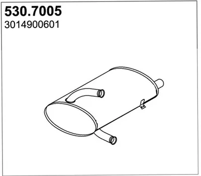 Zentral-/Außenschalldämpfer ASSO 530.7005