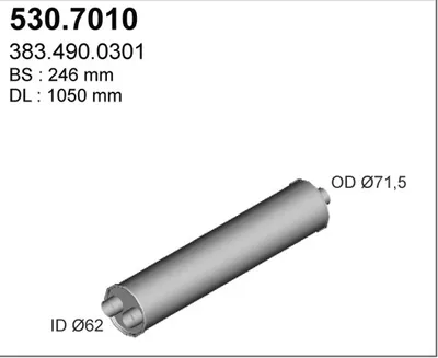 Zentral- und Oberschalldämpfer ASSO 530.7010