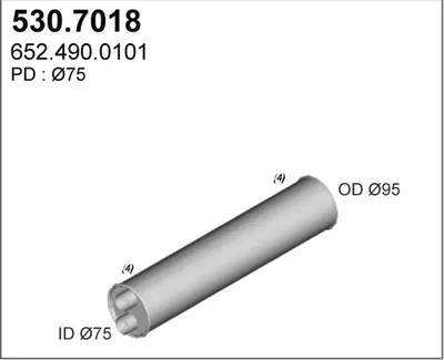 Zentral- und Oberschalldämpfer ASSO 530.7018